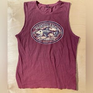 U.S.Vintage Wrightsville Beach Graphic Tank Large (PQ)